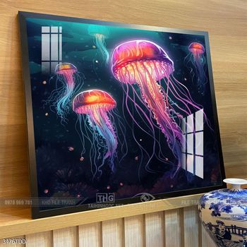 Tranh treo tường cá heo dễ thương