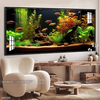 Tranh cá heo dưới lòng đại dương tuyệt đẹp