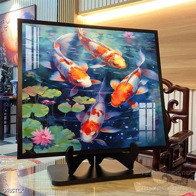 File tranh cá chép hoa sen mẫu mới nhất