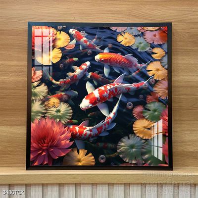 Tranh cá chép hoa sen đẹp mang nhiều ý nghĩa