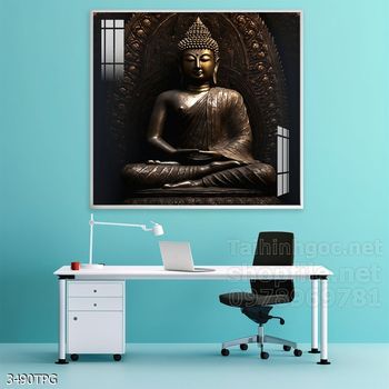 File tranh Phật giáo decor trang trí tường nhà phòng thờ