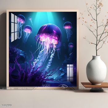 Tranh cá heo dưới lòng đại dương tuyệt đẹp