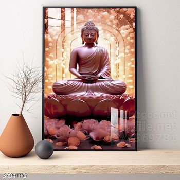 File tranh Phật giáo decor trang trí tường nhà phòng thờ