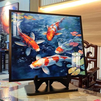 Tranh cá chép hoa sen