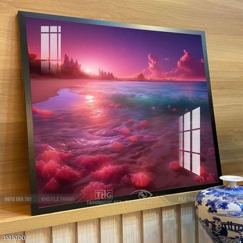 Tranh treo tường cá heo đại dương