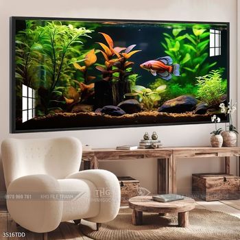 Tranh treo tường cá heo dễ thương