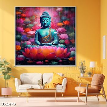 File tranh Phật giáo decor trang trí tường nhà phòng thờ