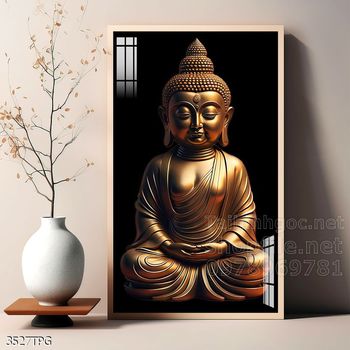 Tranh tranh trí tường phật giáo sang trọng