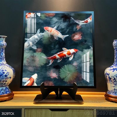 File tranh cá chép hoa sen mẫu mới nhất