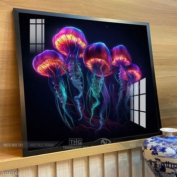 Tranh cá heo dưới lòng đại dương tuyệt đẹp