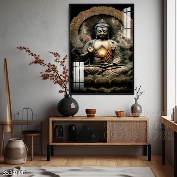 Tranh decor trang trí tường Phật giáo