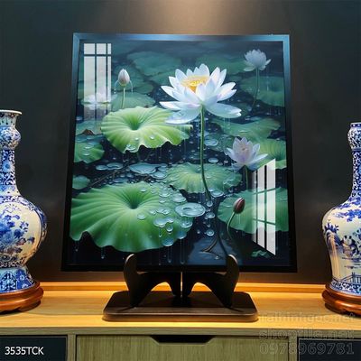 Tranh cá chép hoa sen treo tường mang nhiều ý nghĩa