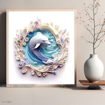 Tranh treo tường những chú cá heo đáng yêu