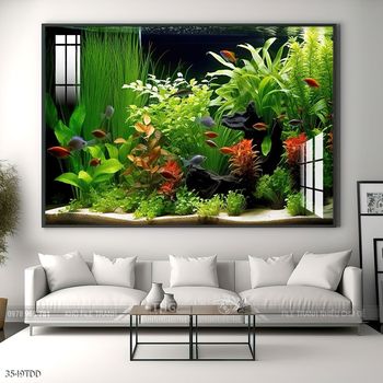 Tranh cá heo decor trang trí tường nhà