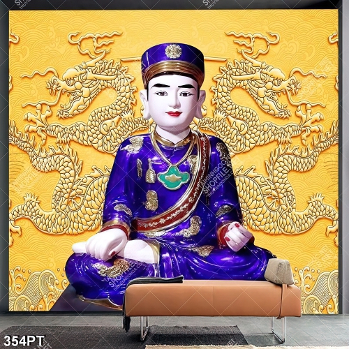 Tranh thờ ông Hoàng Bảy vs song long đẹp nhất