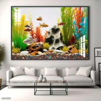 Tranh cá heo nghệ thuật độc đáo