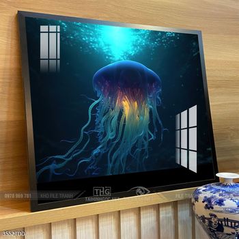 Tranh cá heo đẹp độc đáo