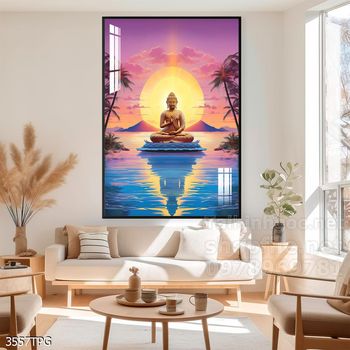 Tranh tranh trí tường phật giáo sang trọng