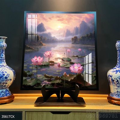 Tranh cá chép hoa sen treo tường mang nhiều ý nghĩa