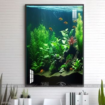 Tranh cá heo nghệ thuật độc đáo