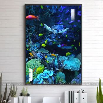 Tranh cá heo đẹp