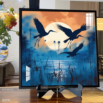 Tranh chim công hoa mẫu đơn đẹp và ý nghĩa