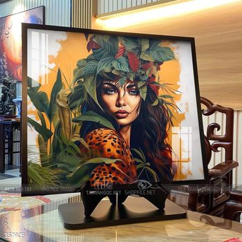 Tranh treo tường quán cafe, trà sữa đầy nghệ thuật