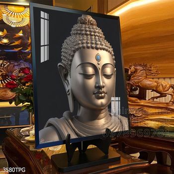 File tranh Phật giáo decor trang trí tường nhà phòng thờ