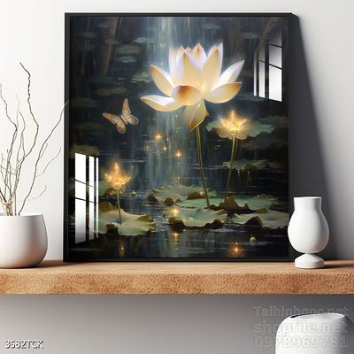 File tranh cá chép hoa sen mẫu mới nhất