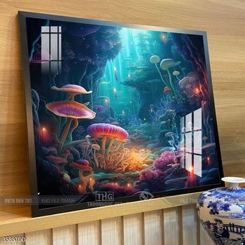 Tranh cá heo đẹp độc đáo