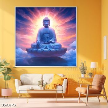 Tranh tranh trí tường phật giáo sang trọng