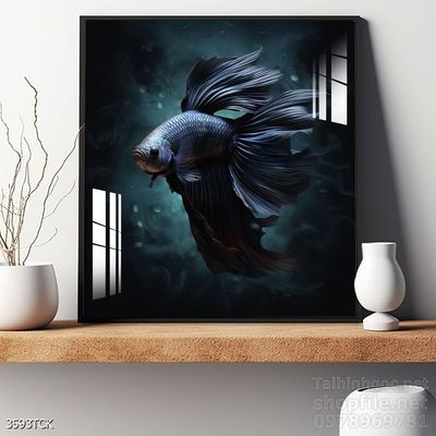 Tranh cá chép hoa sen