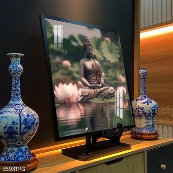 File tranh Phật giáo decor trang trí tường nhà phòng thờ