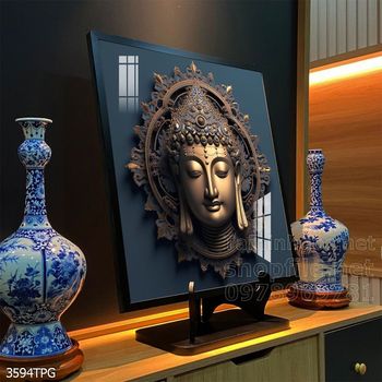 Tranh tranh trí tường phật giáo sang trọng