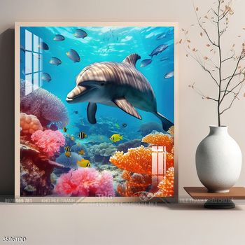 Tranh cá heo đẹp