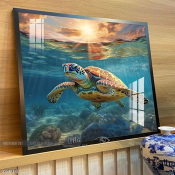 Tranh cá heo đại dương