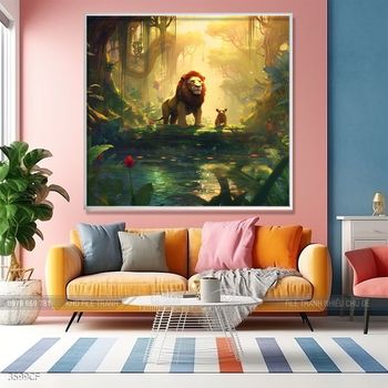 Tranh treo tường trang trí quán cà phê