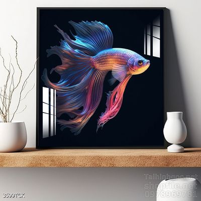 File tranh cá chép hoa sen mẫu mới nhất