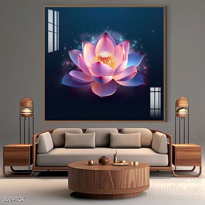 Tranh cá chép hoa sen cực đẹp