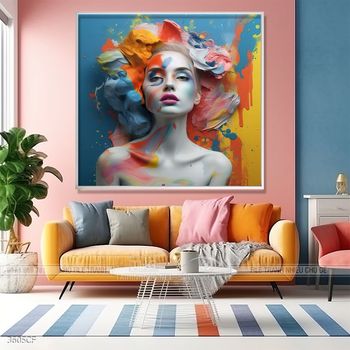 Tranh treo tường quán cafe, trà sữa đầy nghệ thuật