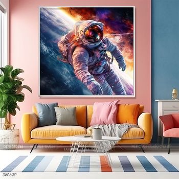 Tranh treo tường phi hành gia vũ trụ