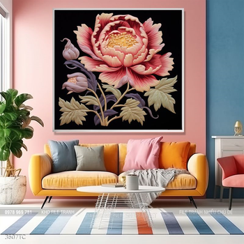 Tranh chim công hoa mẫu đơn đẹp và ý nghĩa