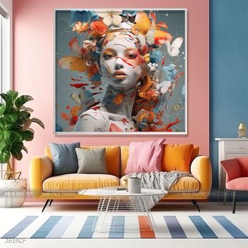 Tranh ly cafe trang trí quán coffee đẹp