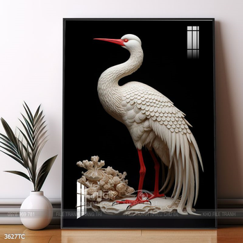 Tranh chim công hoa mẫu đơn đẹp và ý nghĩa