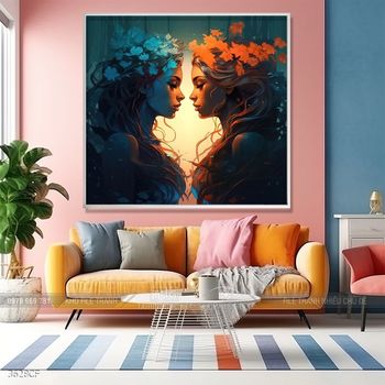 Tranh treo tường trang trí quán cà phê sang chảnh