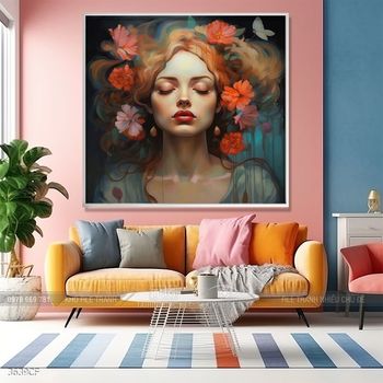 Tranh trang trí quán cafe, quán nước hiện đại