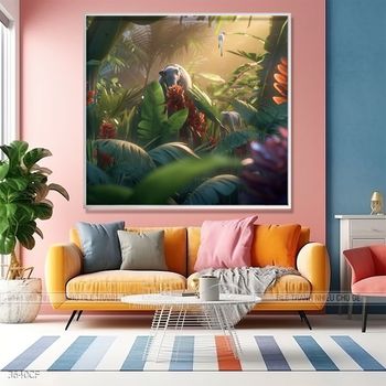 Tranh treo tường quán cafe, trà sữa đầy nghệ thuật