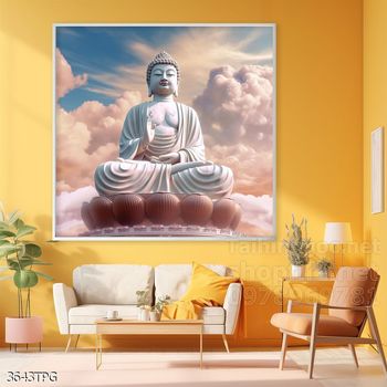 Tranh tranh trí tường phật giáo sang trọng