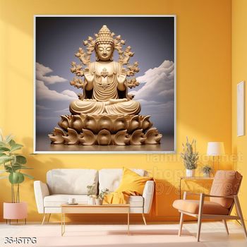 File tranh Phật giáo decor trang trí tường nhà phòng thờ