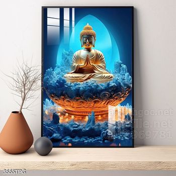 File tranh Phật giáo decor trang trí tường nhà phòng thờ